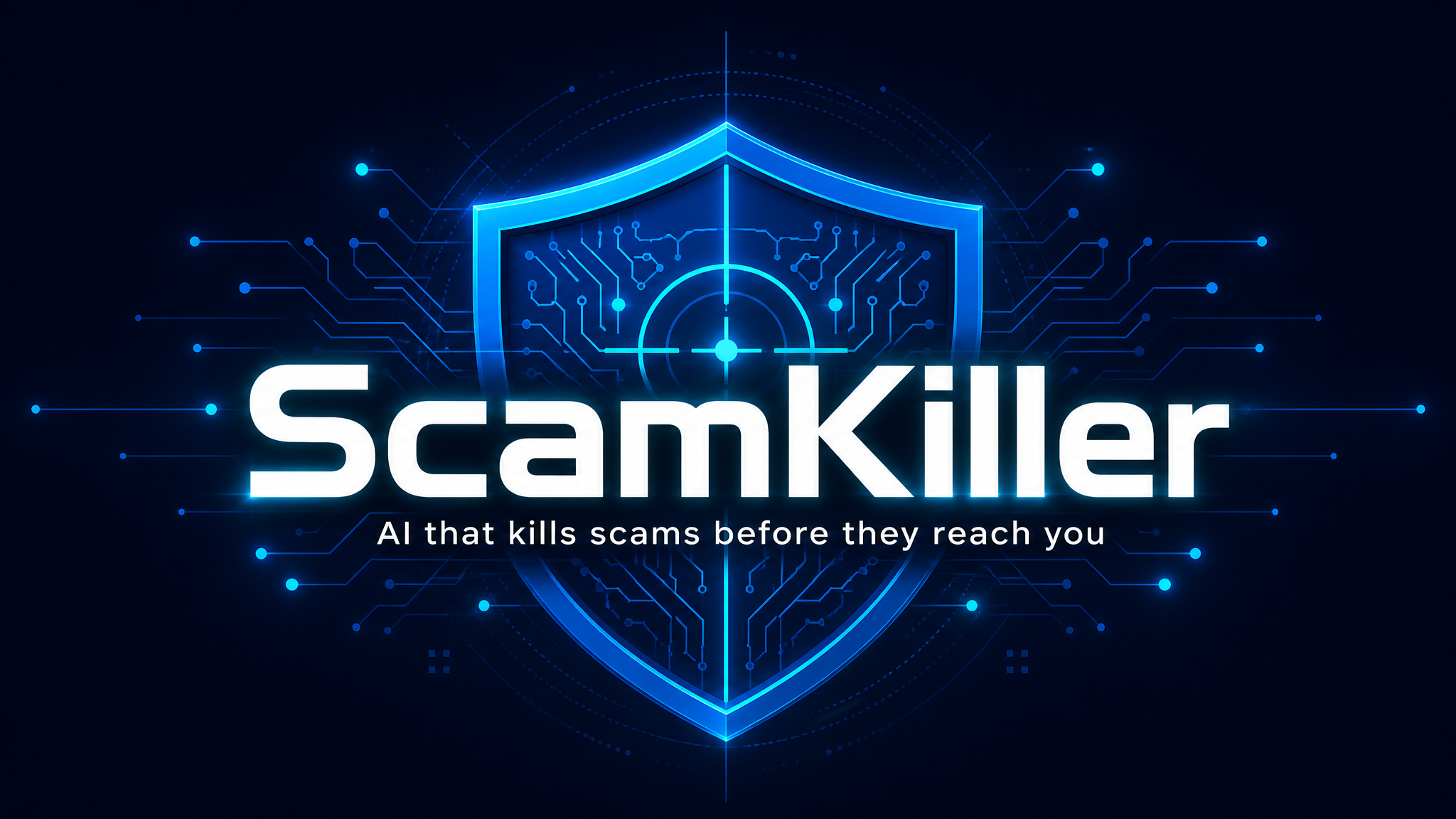 ScamKiller app — AI scam detection interface showing scan results